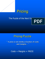Pricing: The Puzzle of The Next Century