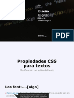 Propiedades CSS para modificar texto