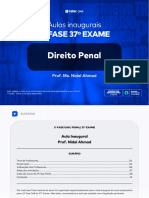 E-Book - Aula Inaugural 2 Fase Penal 37º Exame de Ordem