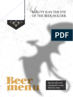 Beer Menu: Beauty Is in The Eye of The Beer Holder Beauty Is in The Eye of The Beer Holder