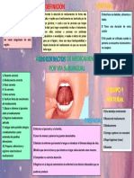 Infografia de Administracion de Medicamento Via Sublingual