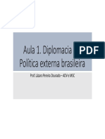 A Política externa brasileira e a diplomacia