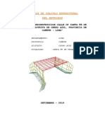 Memoria de Cálculo Estructural Del Estribos: Proyecto: "Reconstruccion Calle CP Santa Fe de