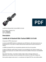 Description Lunette de Tir Bushnell Elite Tactical DMR3 3.5-21x50