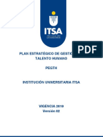 Plan Estratégico de Gestión Del Talento Humano Pegth