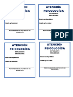 Atención Psicologíca Atención Psicologíca