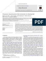 Visuomotor characterization of eye movements in a drawing task