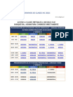 Horarios clases 1° básico IAC