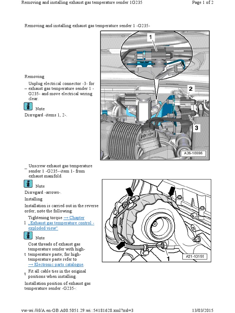 G235 Exhaust Gas Sensor Installation Guide | PDF | Science ...