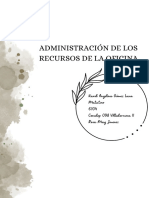 Administración de Los Recursos de La Oficina