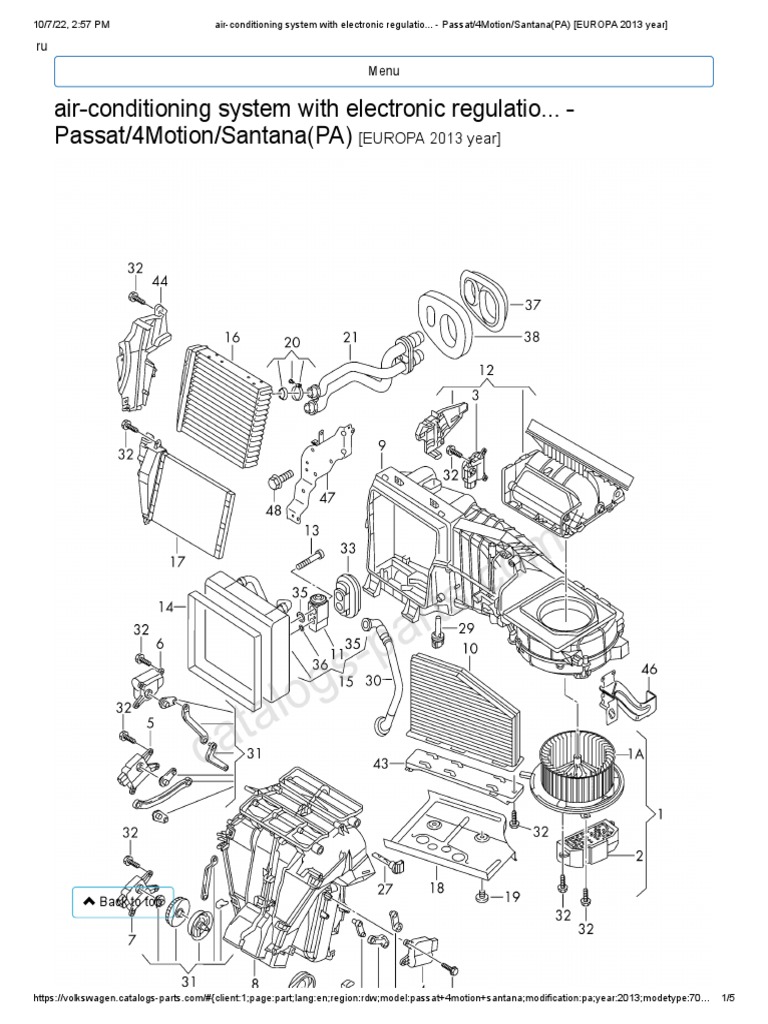 Air - Conditioning System With Electronic Regulatio... - Passat ...