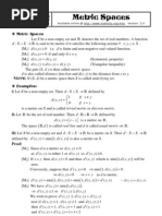 Metric Spaces V2