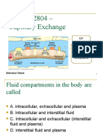 ECF - Capillary Exchange and Fluid Compartments