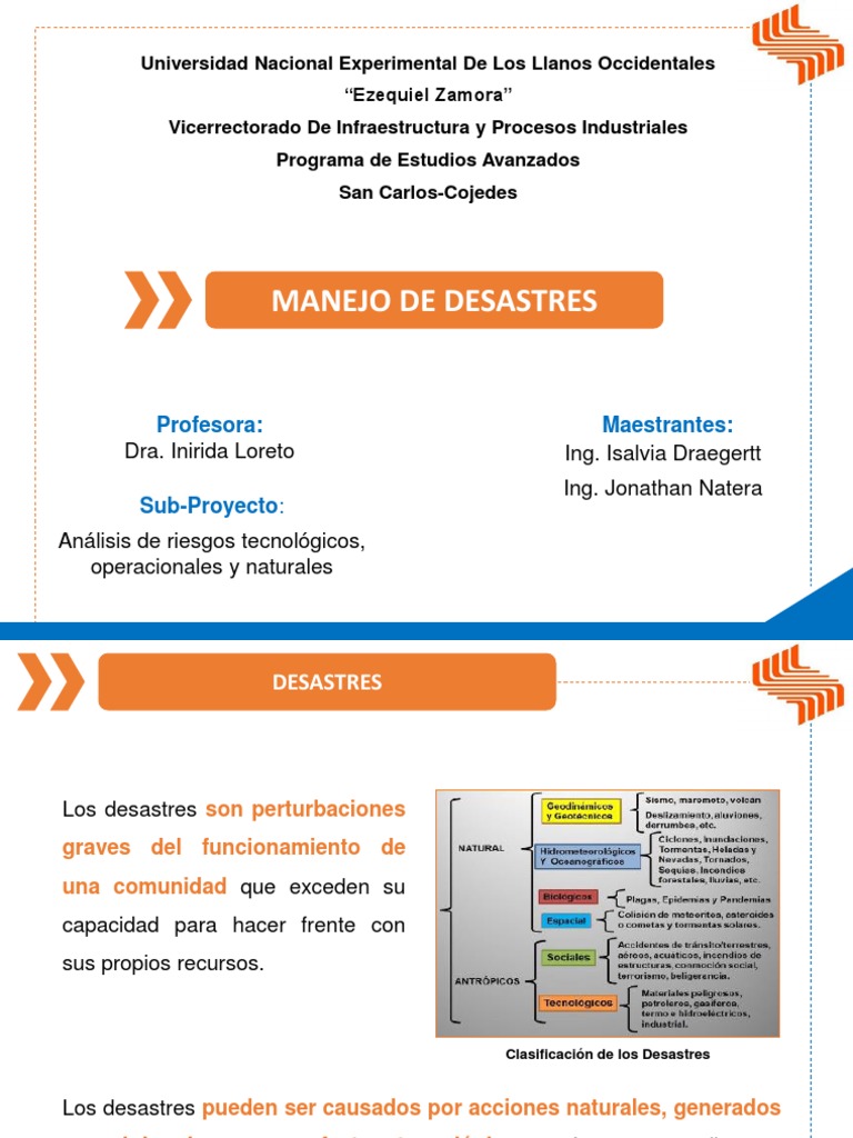 Administración de Desastres PDF Defensa Civil Planificación