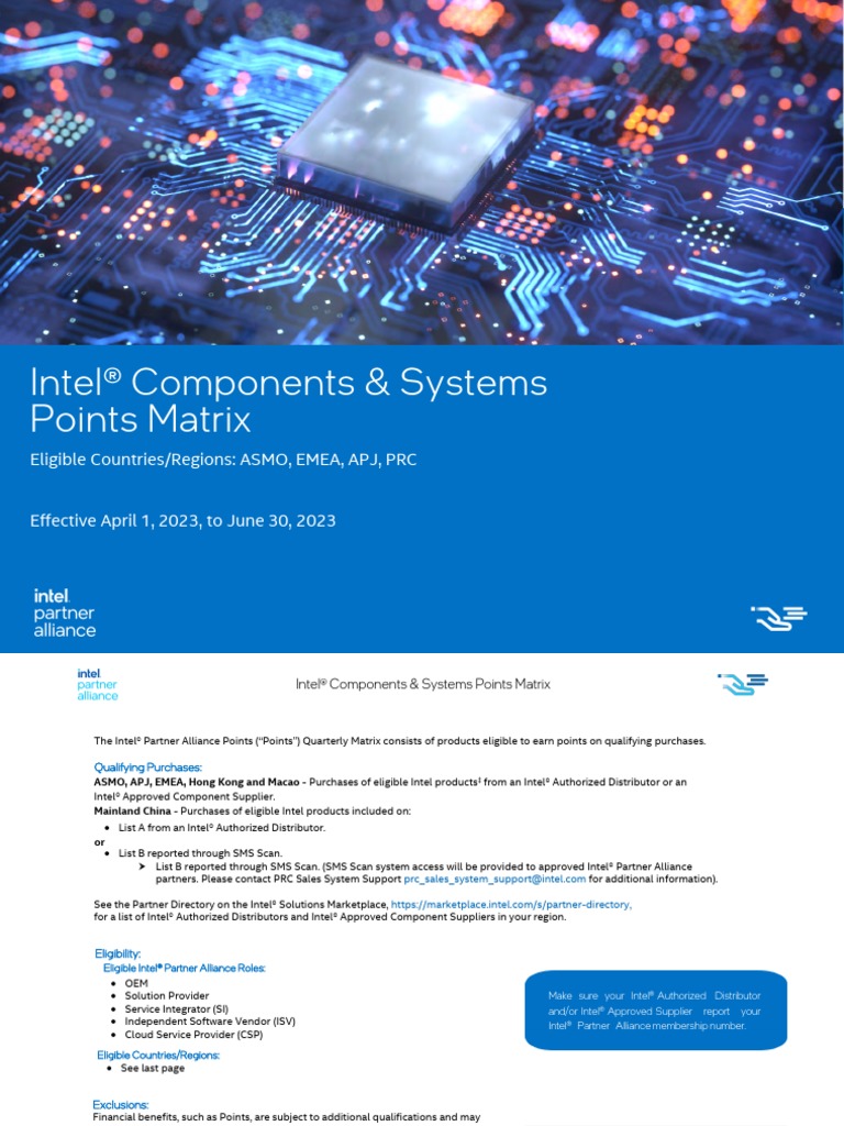 Intel Branded Matrix Q2 FY23 | PDF | Computer Companies Of The United ...