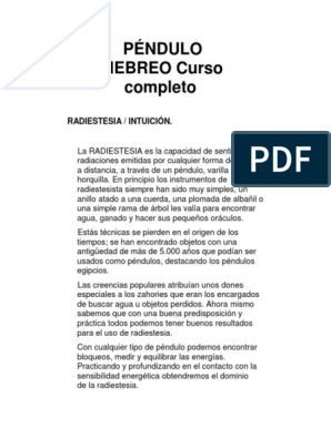 Qué es el Péndulo Hebreo: Guía Completa de Uso y Beneficios