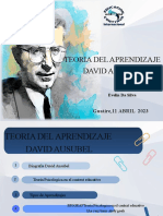 Teoria Del Aprendizaje David Ausubel: Guatire, 11 ABRIL 2023