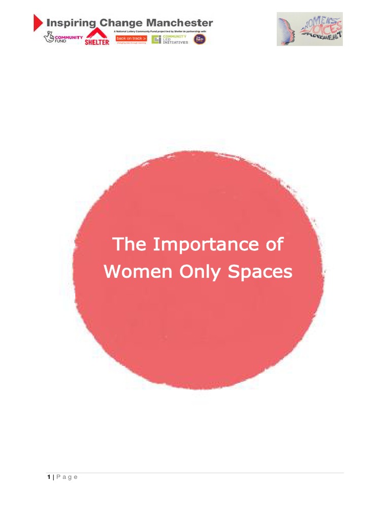 The Importance of Women Only Spaces 2022 | PDF | Domestic Violence ...