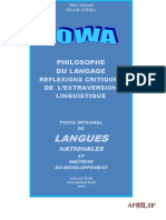 Langues: Philosophe Du Langage