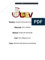 Investigación Final de Las Diferentes Dificultad de Aprendizaje .