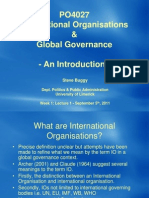 PO4027 Intro to International Organisations & Global Governance