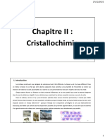 Chapitre II: Cristallochimie
