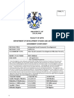 University of Zululand: Final %