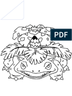 Coloriage Pokemon Venusaur Facile - PNG