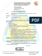 Informe #009 - Situacion Actual Del Predio Mz. N2 Lt. 07 C.P. San Jacinto - I. e "Piloto San Jacinto"