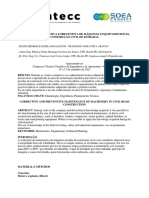 Artigo MANUTENÇÃO CORRETIVA E PREVENTIVA DE - MÁQUINAS - E - EQUIPAMENTOS - DA - CONSTRUÇÃO - CIVIL - DE - ESTRADAS
