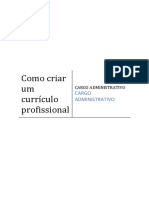 Como criar um currículo profissional