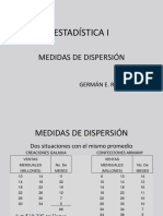 Estadística I: Medidas de Dispersión