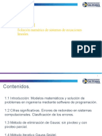 Solución numérica de sistemas lineales