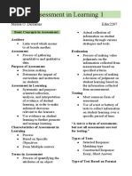 Assessment in Learning 1: Melisa O. Derramas Educ2207