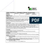Rubrica de Contenido y Evaluacion - DESARROLLO Y CRECIMIENTO PERSONAL DEL EDUCANDO - 105937