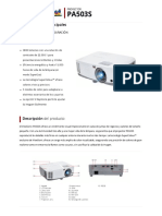 ViewSonic PA503S Proyector SVGA DLP de 3800 Lúmenes para Espacios Pequeños