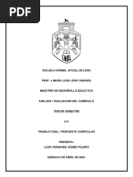 Propuesta Curricular