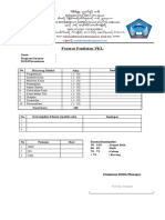 Format Penilaian PKL: Hal Yang Dinilai