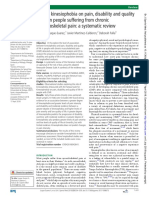 Role of Kinesiophobia On Pain, Disability and Quality of Life in People Suffering From Chronic Musculoskeletal Pain: A Systematic Review