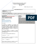 2Q Matemática Proyecto 1 Disciplinar