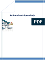 Actividades de Aprendizaje