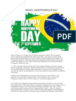 History of Brazil Independence Day