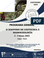 Programa General II Simposio GEOTHIDRO 2023