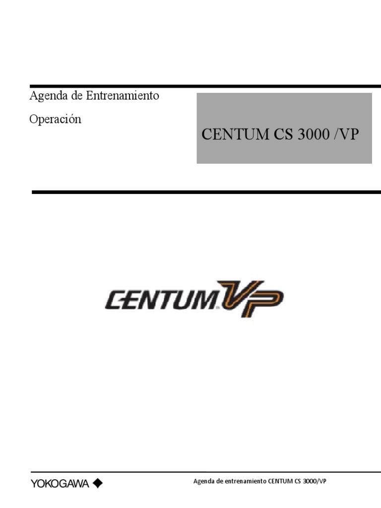 Entrenamiento Operación CENTUM CS 3000 | PDF