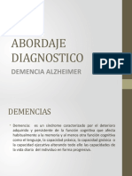 Abordaje Diagnostico: Demencia Alzheimer