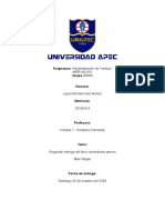 Asignatura: Administración de Ventas I Grupo-83060 Nombre