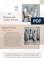 History of Education: Roman and Arabic Period