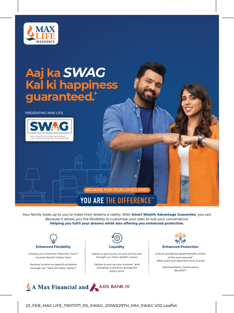 Max Life Smart Wealth Advantage Guarantee Plan_Leaflet PDF