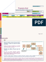 Programa Anal: Información Relevante A Considerar: para La Realización Del Programa Analítico