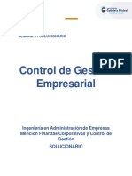 Control de Gestión Empresarial: Tarea